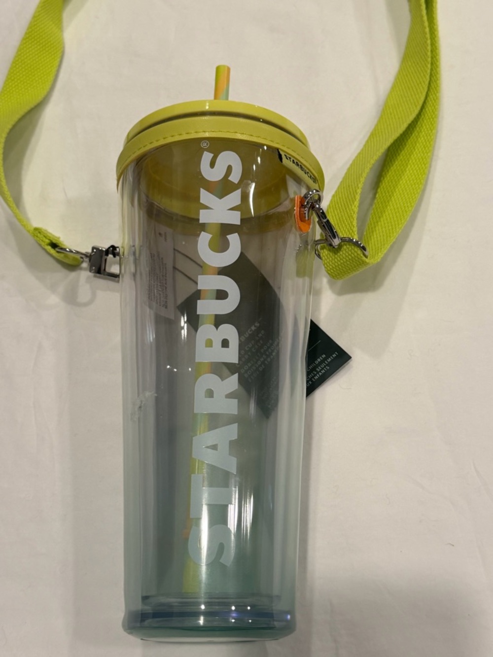 NWT Starbucks Cold Cup Clear Tumbler with carry case strap 2025 special edition